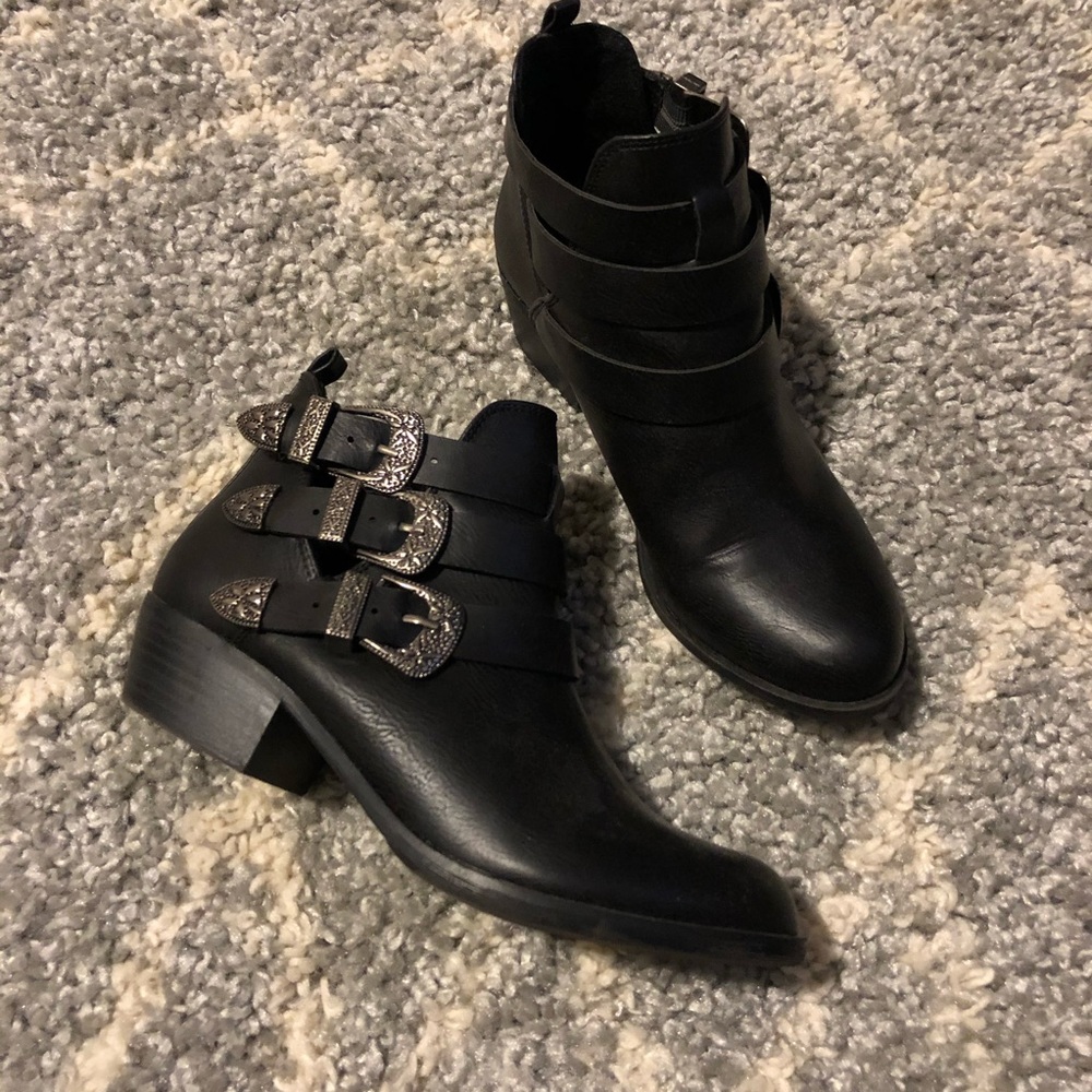 Side Buckle Booties